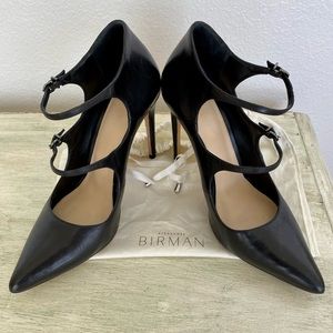 Alexandre Birman Black Leather Stiletto